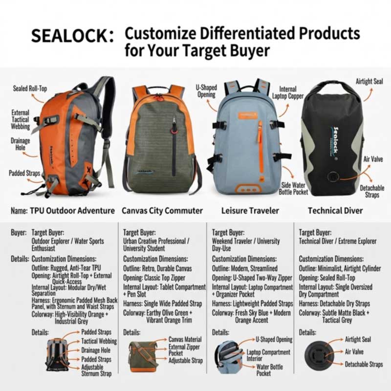 Tas Ransel Tahan Air Custom Merk Outdoor