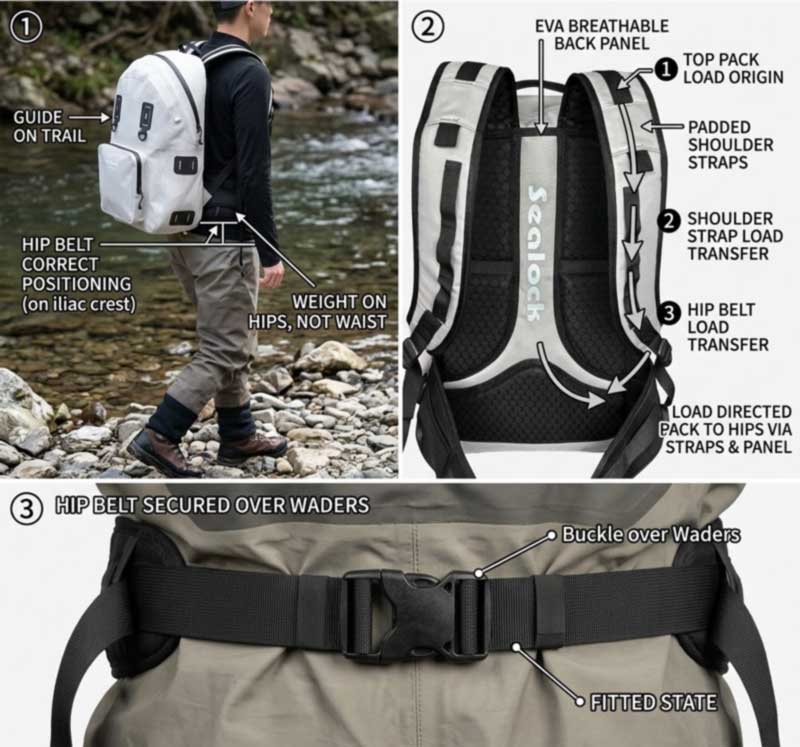 Ransel Memancing Tahan Air untuk Pemancing Profesional