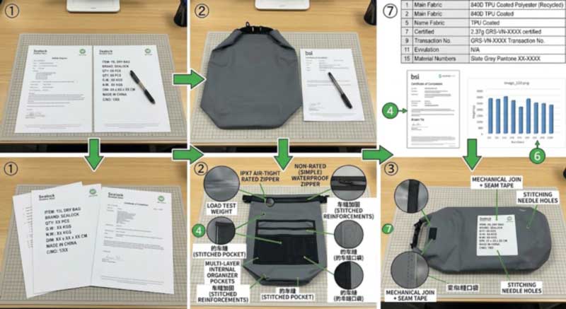 Melindungi Desain Anda Saat Memproduksi Tas Tahan Air di Tiongkok